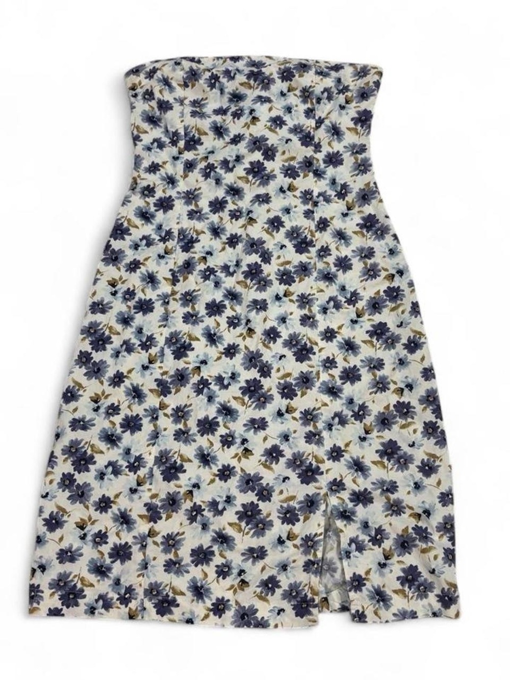 90’s Vintage Le Chateau strapless floral mini dress